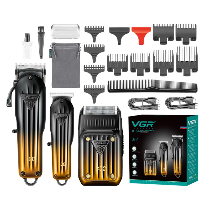  ست ماشین اصلاح موی سر و صورت وی جی ار مدل V-644 