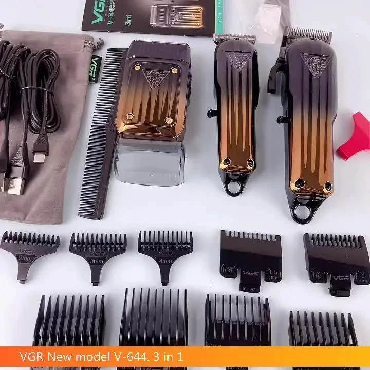  ست ماشین اصلاح موی سر و صورت وی جی ار مدل V-644 