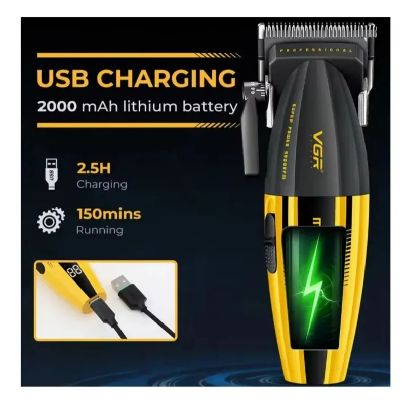  ماشین اصلاح حرفه‌ای موی سر و صورت وی جی آر مدل V-285 