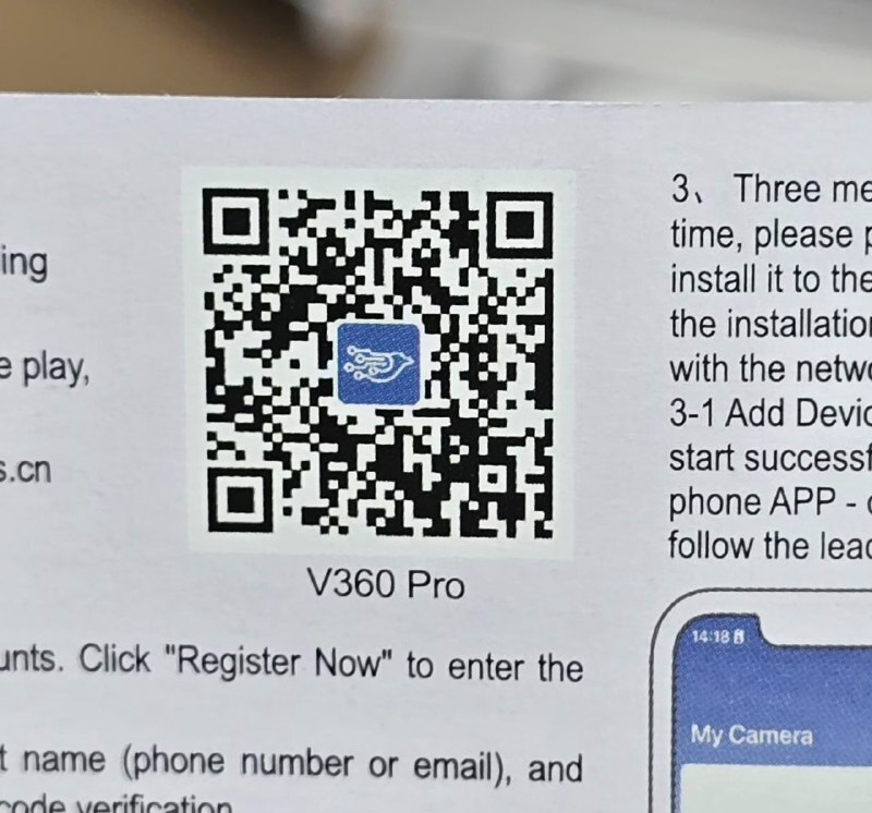  مشخصات دوربین مدار بسته V360 pro- cloud-storage-intelligent-camera 