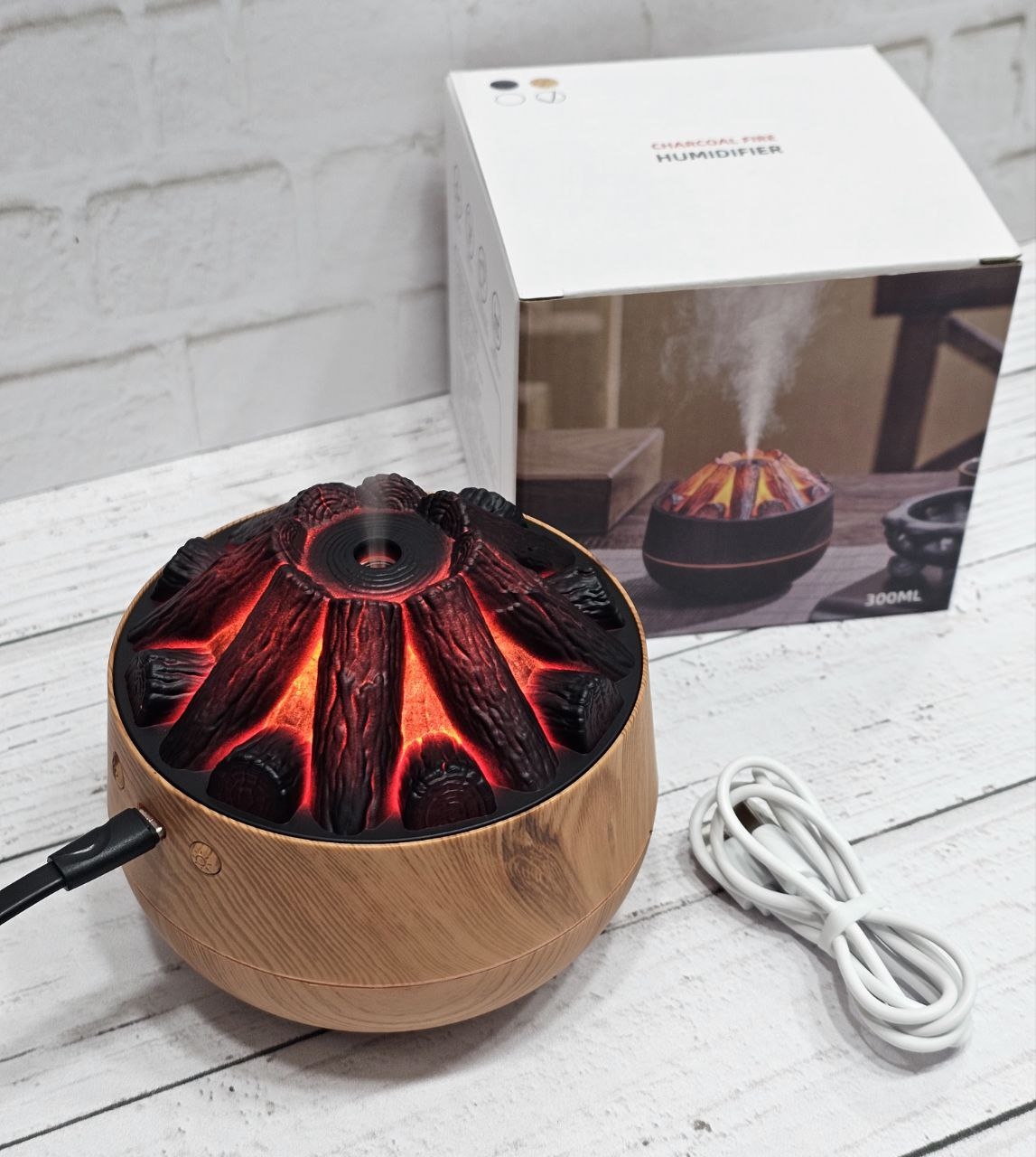  چراغ خواب و بخور سرد 300 میلی لیتری طرح هیزم مدل 221/12 